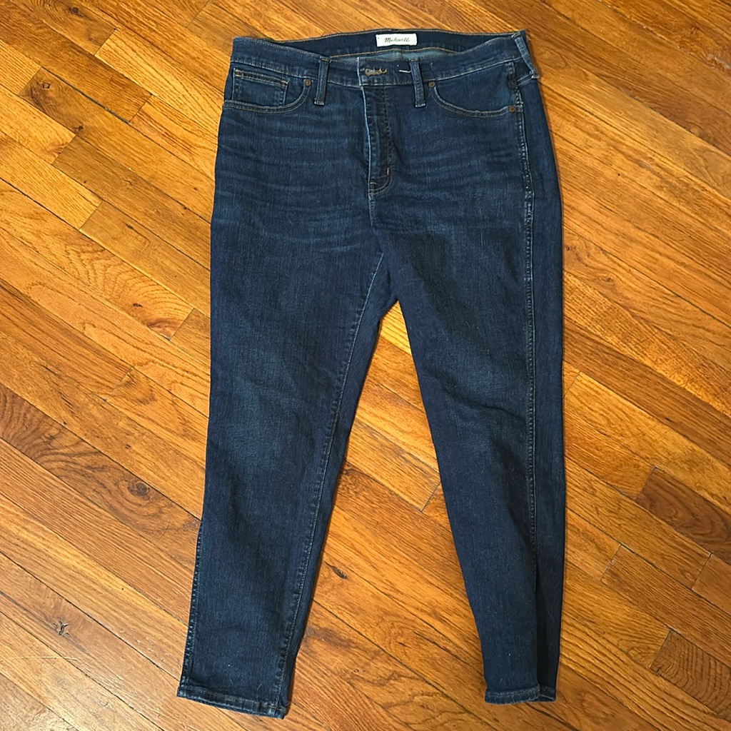 Madewell Dark Wash Skinny Jeans High Rise